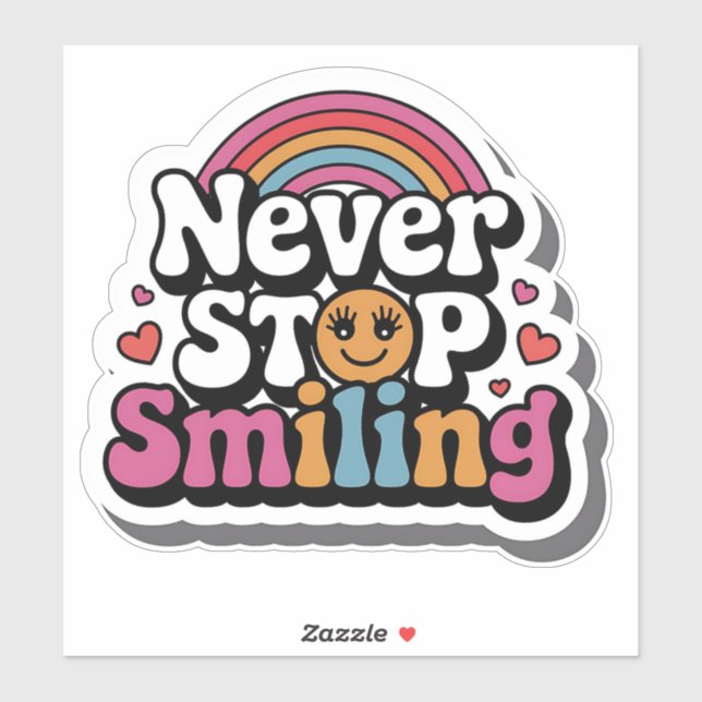 Sticker brillant - Soleil et sourires (Feuille)