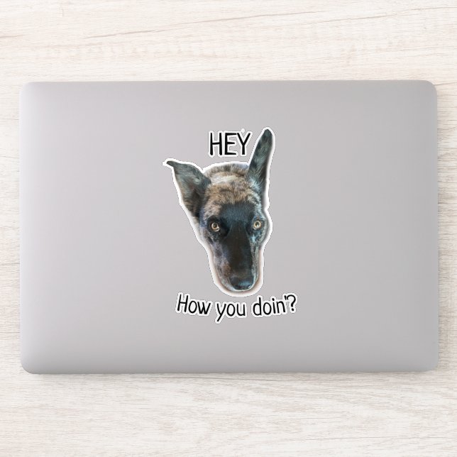 Sticker Brindons gris noir Chien de bétail personnalisé (Ordinateur)