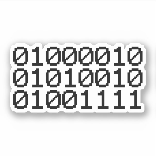 STICKER BRO BINAIRE (Devant)