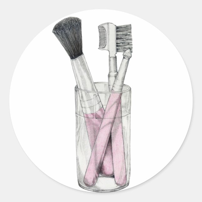 Sticker Brosses de maquillage (Devant)
