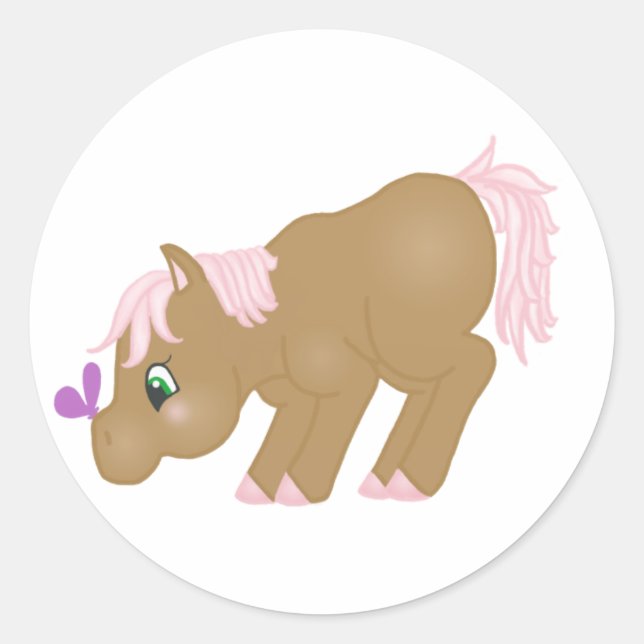 Sticker Brown Pony (Devant)
