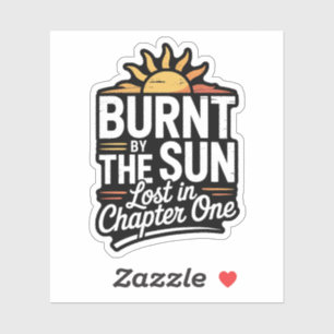 Sticker Brûlé par le soleil perdu dans le chapitre Citatio