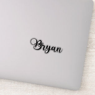 Sticker Bryan Name - Calligraphie manuscrite