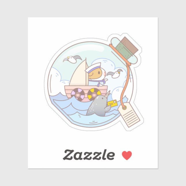 Sticker Bubu the Guinée pig, A jar of Adventure (Feuille)