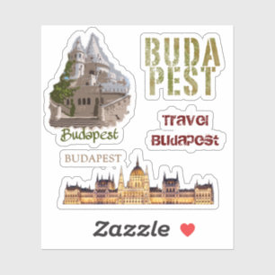 Sticker Budapest Travel Series