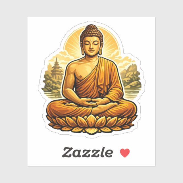 Sticker Buddha (Feuille)