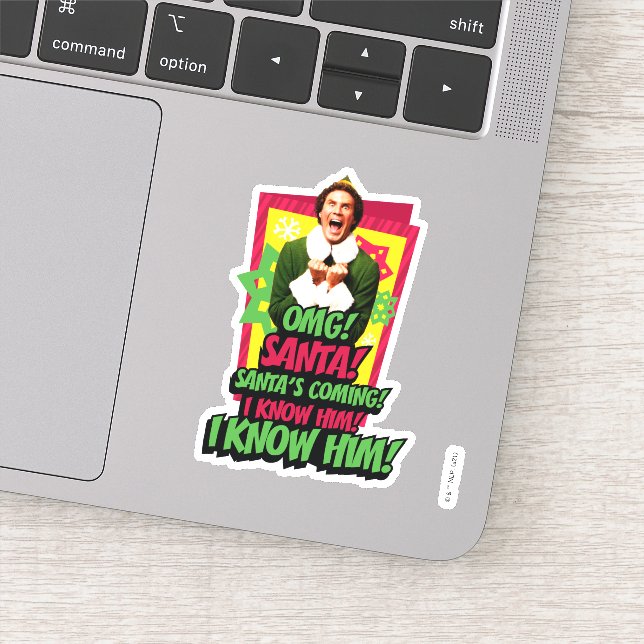 Sticker Buddy l'Elfe | OMG ! père Noël ! (Détail)