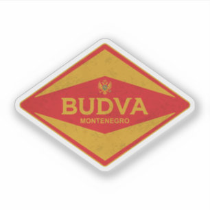 Sticker Budva Monténégro Vintage