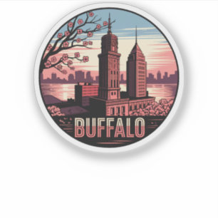 Sticker Buffalo City New York USA