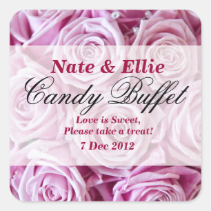Sticker Buffet de bonbons rose PInk
