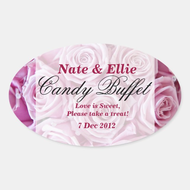 Sticker Buffet de bonbons rose PInk (Devant)