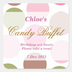 Sticker Buffet WhimsicalDotty Anniversaire