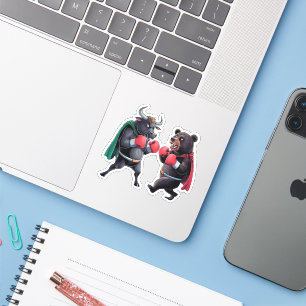 Sticker Bull et ours