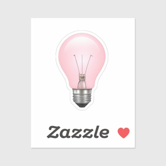 Sticker Bulle rose (Feuille)