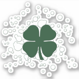 Sticker Bulles shamrocks