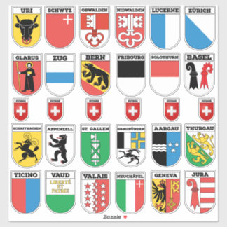 Sticker Bundle Cantons de Suisse