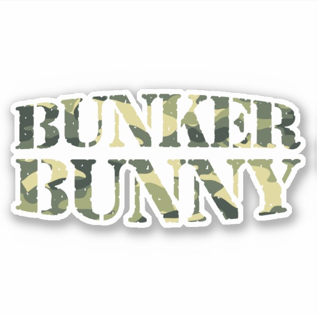 STICKER BUNKER BUNNY CAMO / CAMOUFLAGE (Devant)
