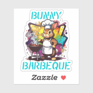 Sticker Bunny Barbeque