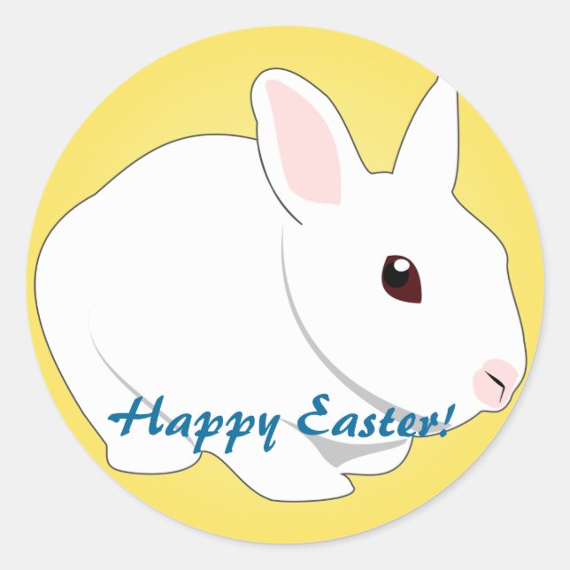 Sticker Bunny de Pâques (Devant)
