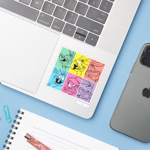 Sticker BUNNY™ - Expressions de blocs de couleur