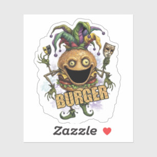 Sticker Burger de l'ami du bouffon du vide