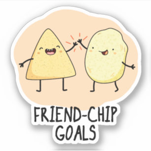 Sticker Buts de chip ami amusant chip Pun