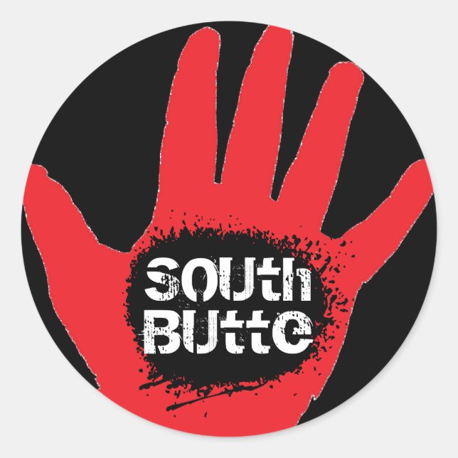 Sticker Butte Sud "Attrapé Rouge" (Devant)