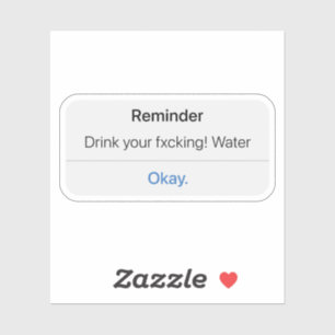 Sticker Buvez Votre Eau, Restez Hydraté