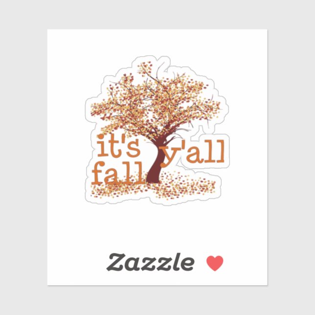 Sticker C’est automne Y’all Basic Clean (Feuille)