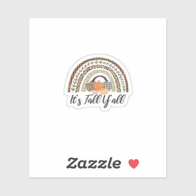 Sticker C’est le style graphique de Fall Y’all (Feuille)