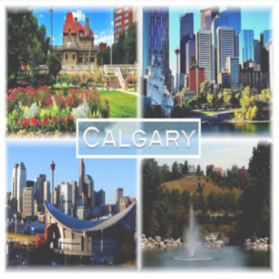 Sticker CA Alberta - Calgary - Jardin de sang bleu -