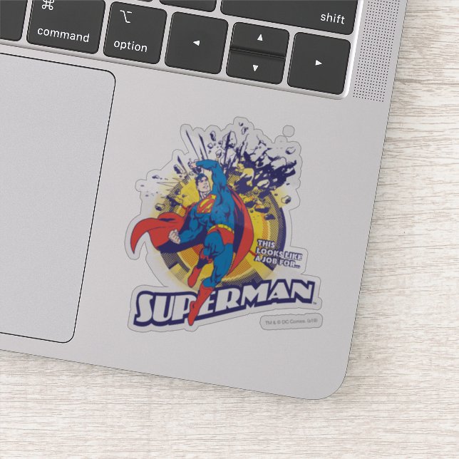 Sticker Ça ressemble à un job pour... Superman (Détail)