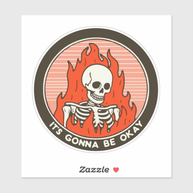 Sticker Ça va aller (Feuille)