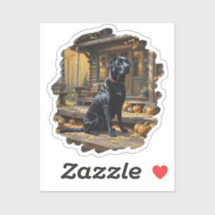 Sticker Cabine du journal de l'extracteur Black Labrador A