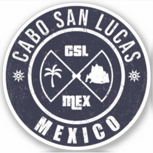 Sticker Cabo San Lucas Plage Mexico L'Arc Vintage
