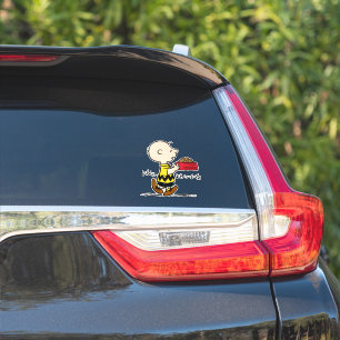 Sticker cacahuètes   Charlie Brown avec Snoopy's Dish