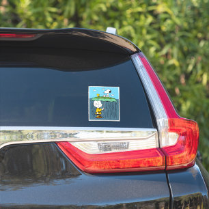 Sticker cacahuètes   Jour ensoleillé Jour de pluie Half & 
