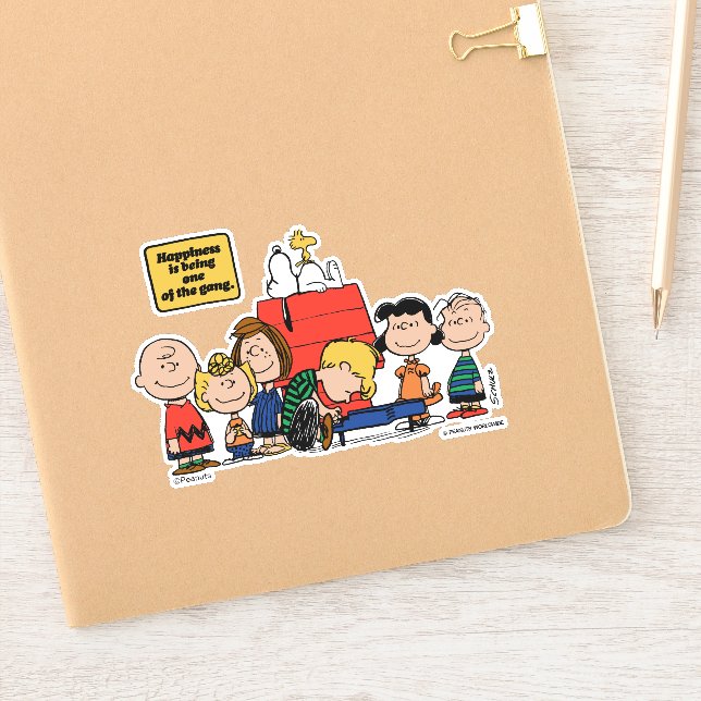 Sticker cacahuètes | Le bonheur est d'être l'un des gangs (Carnet)