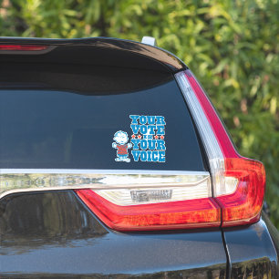 Sticker cacahuètes   Linus - Votre vote est votre choix