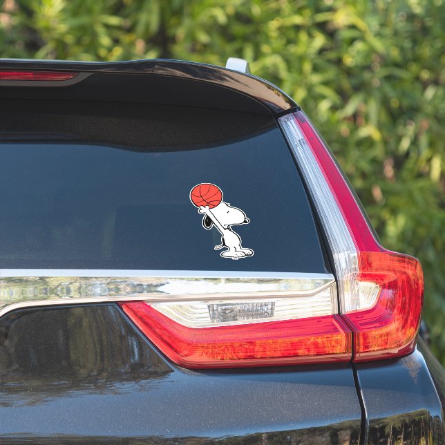 Sticker cacahuètes | Snoopy Basketball Hoop Shot (Côté voiture)