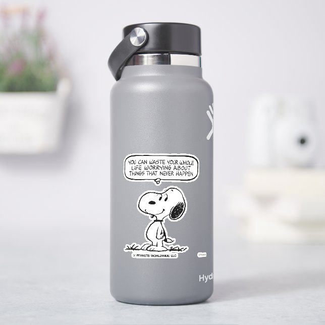 Sticker cacahuètes | Snoopy Vous ne pouvez pas regarder to (HydroFlask)