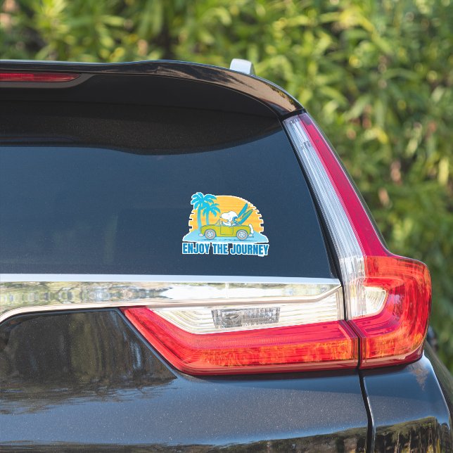 Sticker cacahuètes | Snoopy & Woodstock Profitez du voyage (Côté voiture)