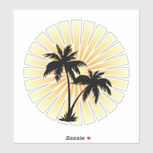 Sticker Cacale solaire des palmiers
