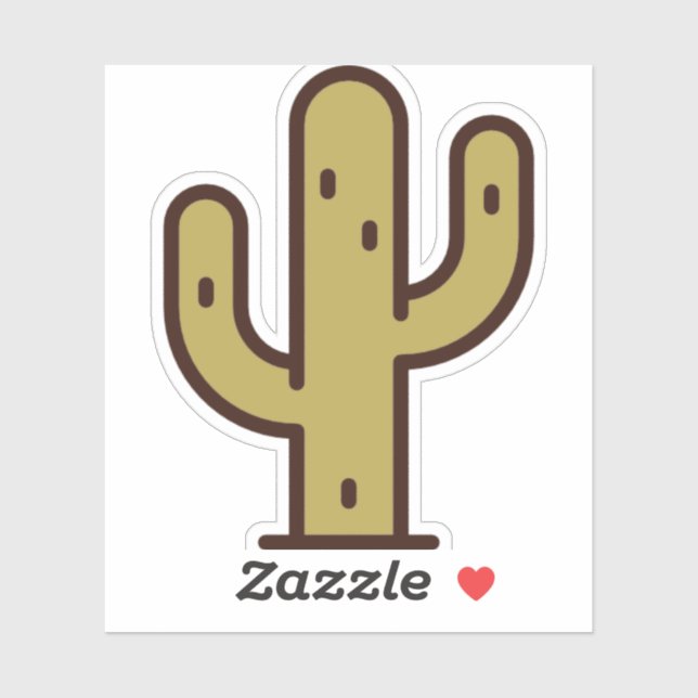 Sticker cactus (Feuille)