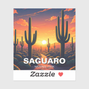 Sticker Cactus du Parc national du Saguaro Souvenir