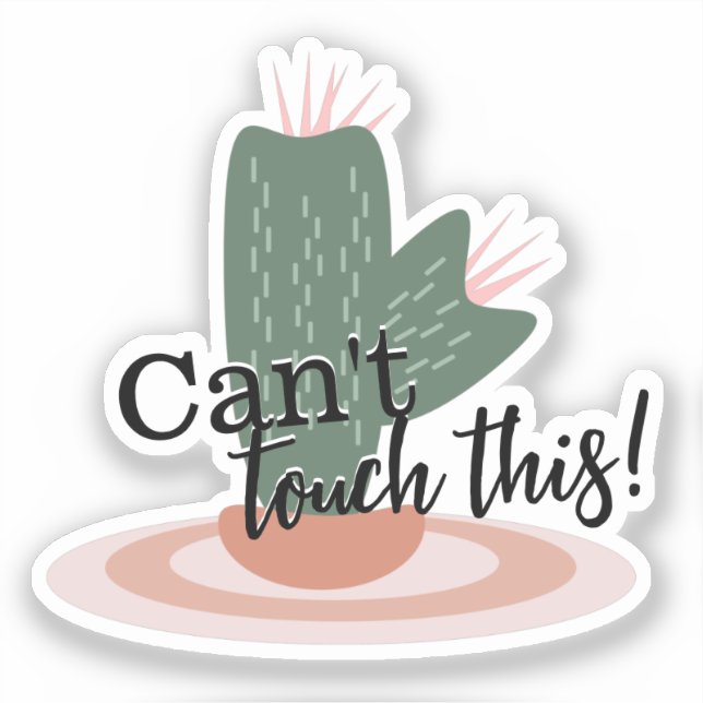 Sticker Cactus Spikes Script Citation (Recto)