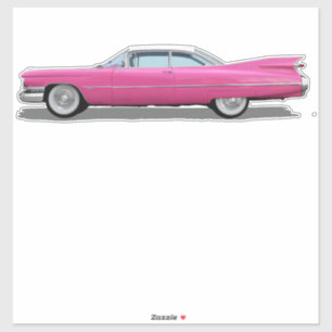 STICKER CADDDY ROSE VOITURE MOI COUPER STYLE GROS TICKER