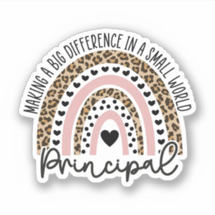Sticker Cadeau De L'Équipe Principale Pour L'École Princip