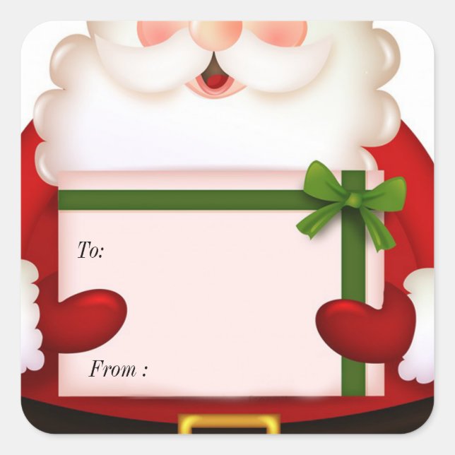 Sticker cadeau de Noël (Devant)