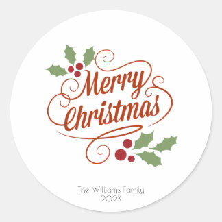 Sticker cadeau de Noël joyeux